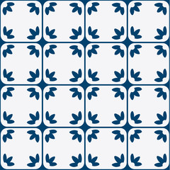 Fototapeta premium Blue and white delft pattern