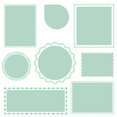 Decorative frames set, blank for your text