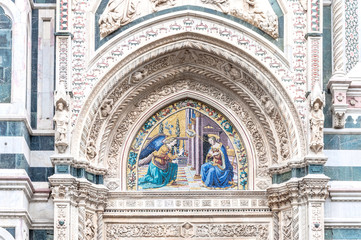 Obraz premium Detail of Cathedral Santa Maria del Fiore, Florence, Italy
