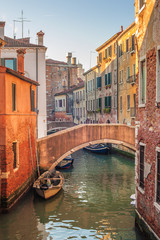 Unknown places and canals in Venice