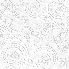 white floral background