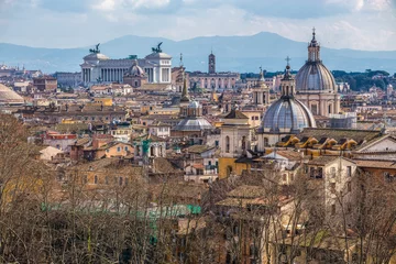 Foto auf Acrylglas Skyline von Rom © norbel