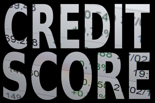 Credit score. Concept.