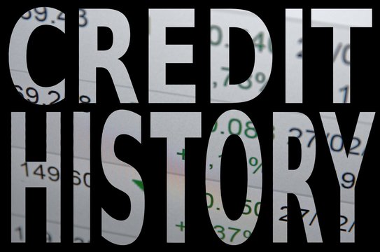 Credit history. Concept.