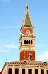 Campanile from Piazza San Marco (St Mark's Square), Venice, Ital