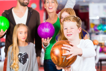 Family at Bowling Center