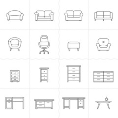 Furniture icons