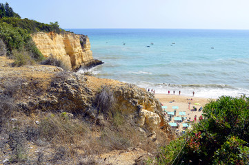 Fototapeta na wymiar Senhora Da Rocha Beach in Portugal