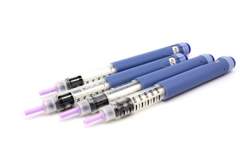 Four syringe with insulin pen