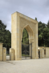 Fototapeta na wymiar Honorary Cemetery in Baku. Azerbaijan