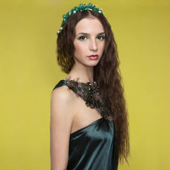 beautyful young woman with accessories