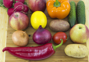 Fruits and vegetables