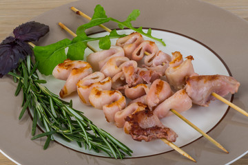 Grilled squid