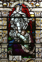 Abraham fighting with an angel
