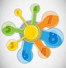 Abstract shape layout. Illustration 10 version.