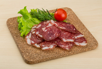 Sliced salami