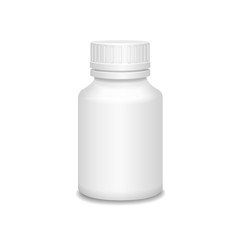 Blank medicine bottle  illustration.