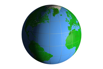 Day and night on Earth, side of America