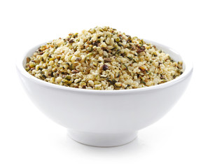 bowl of hemp seeds