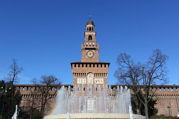 Piazza Castello, Milano, Italia