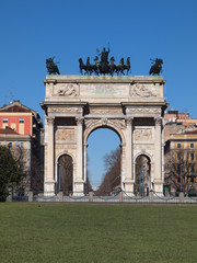 Arco della Pace (Arch of Peace) in Milan, Italy.