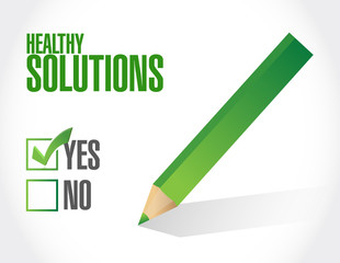healthy solutions check mark illustration
