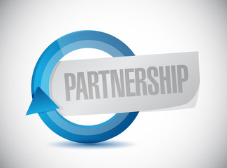 partnership cycle illustration design