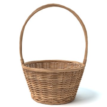 3d illustration of a basket