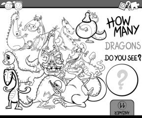 counting game cartoon coloring page
