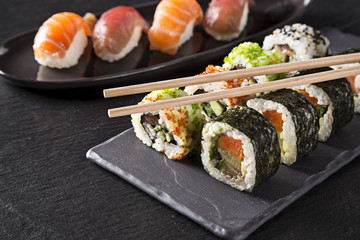 Japanese seafood sushi set
