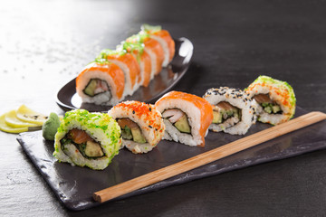 Japanese seafood sushi set