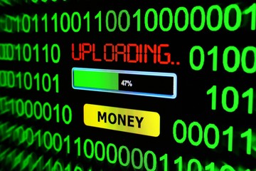 Fototapeta premium Uploading money