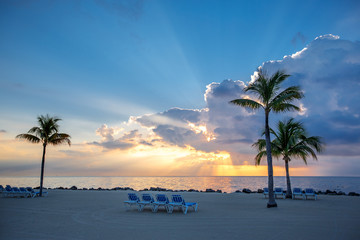 Awesome sunset on Key Largo, Florida, USA - 79922787