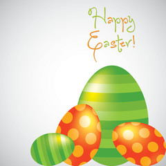 Happy Easter egg card in vector format.