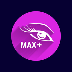 Illustration brushes mascara and mascara brush makeup