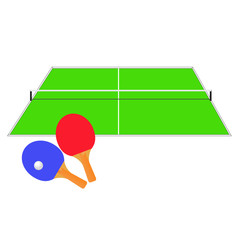 Table tennis. Vector illustration.