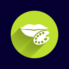 kiss lips vector lipstick icon passion symbol people female