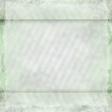 Green grunge background. Abstract vintage texture with frame and