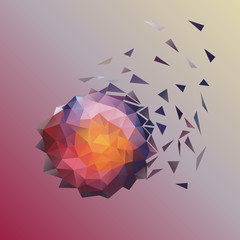Abstract low poly design