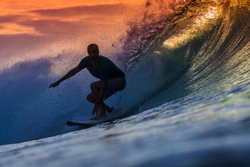 Surfer on Amazing Wave - Powered by Adobe