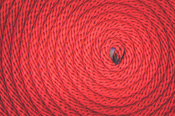 Texture of red rope