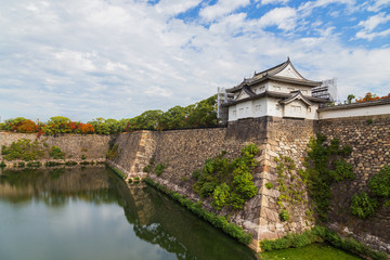 Fototapeta na wymiar A Turret of Osaka Castle 