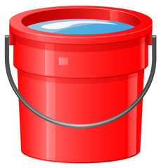 Bucket or pail of water