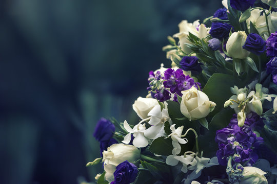Flowers while creating a soft background