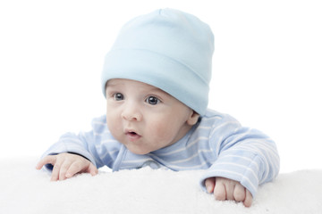 baby on a white background