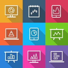 Business Infographic Charts Icons