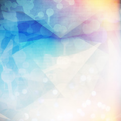 Abstract molecules low poly  medical background