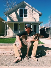 all american boy and dog