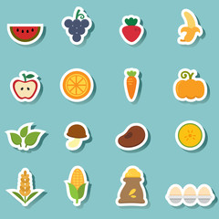 organic natural food icon vector