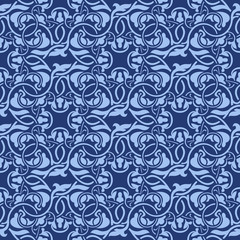 Blue seamless pattern